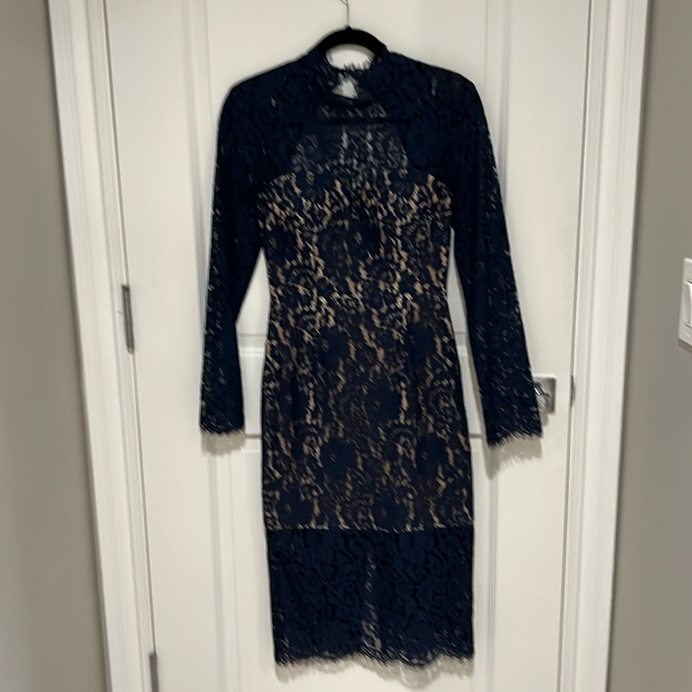 Keepsake navy blue lace dress